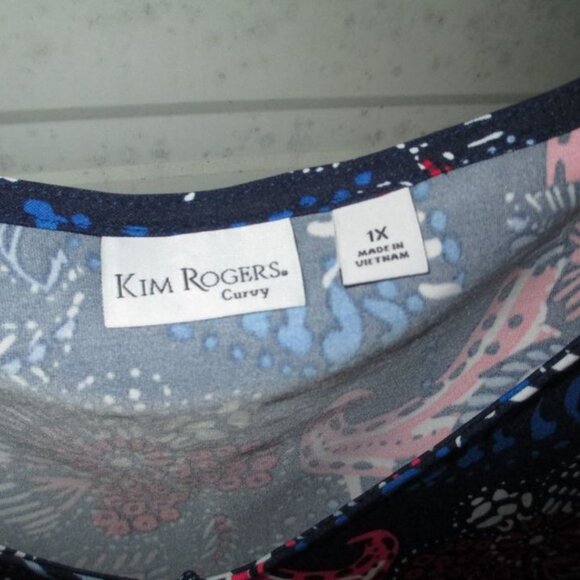 NEW 1X Plus Size American print Beautiful womens dress - Picture 5 of 5